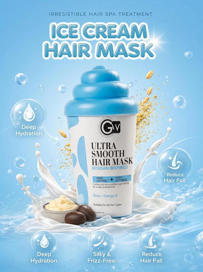 GW Professional Ultra Smooth Hair Spa Mask | Frizz Control & Silky Soft Hair